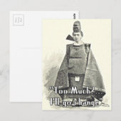 Too Much I'll Change. Funny Fashion Greetings Card Briefkaart (Voorkant / Achterkant)