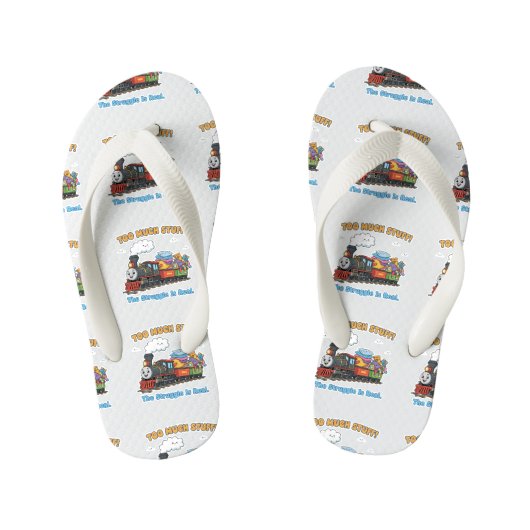 "Too Much Stuff" Happy Express Kinder Teenslippers (Voetbed)