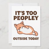 Too Peopley Cat Kaart (Voorkant)