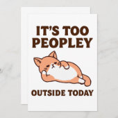Too Peopley Cat  Kaart (Voorkant / Achterkant)