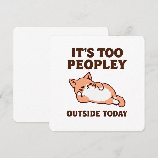 Too Peopley Cat  Save The Date (Voorkant / Achterkant)