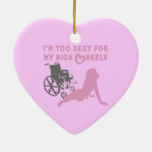 Too sexy for my high wheels Christmas Ornament (Achterkant)