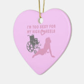 Too sexy for my high wheels Christmas Ornament (Links)