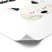 Too Tired To Be Fabulous Quote with Sleeping Dog Poster (Hoek)