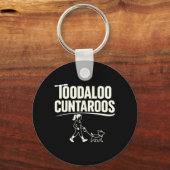 Toodaloo Cuntaroos Grappige Meme Retro Hond Scoote Sleutelhanger (Voorkant)