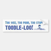 Toodle-loo. Bumpersticker (Voorkant)