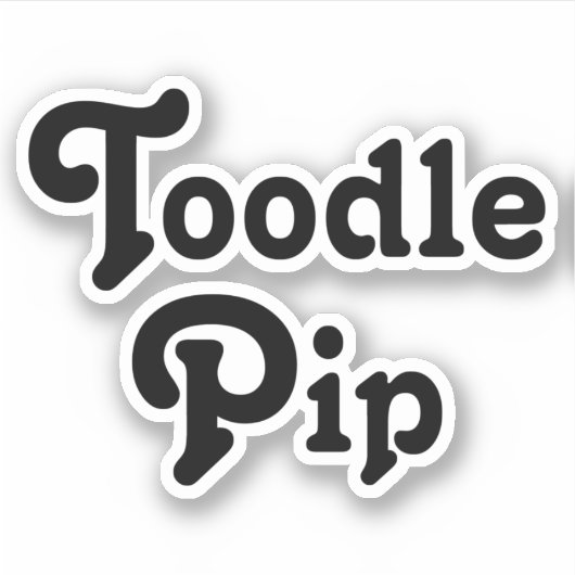 Toodle Pip Sticker (Voorkant)