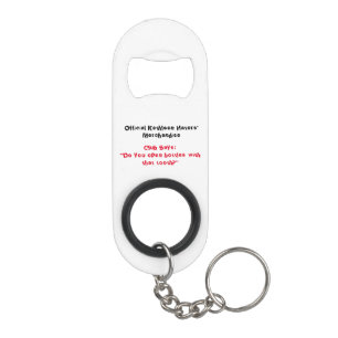 Toof mini flesopening met Sleutelhanger Flessenopener