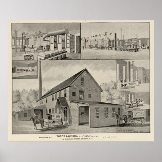 Toof-wasgoed, concord, NH Poster (Voorkant)