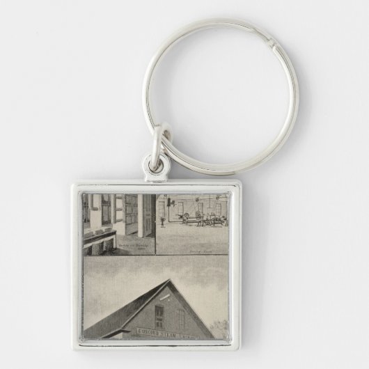 Toof-wasgoed, concord, NH Sleutelhanger (Voorkant)