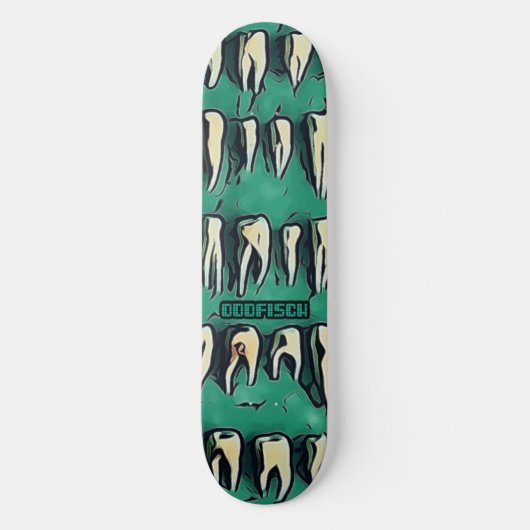 Toofs van schelpdierborden van de ODDFISCH Persoonlijk Skateboard (Voorkant)