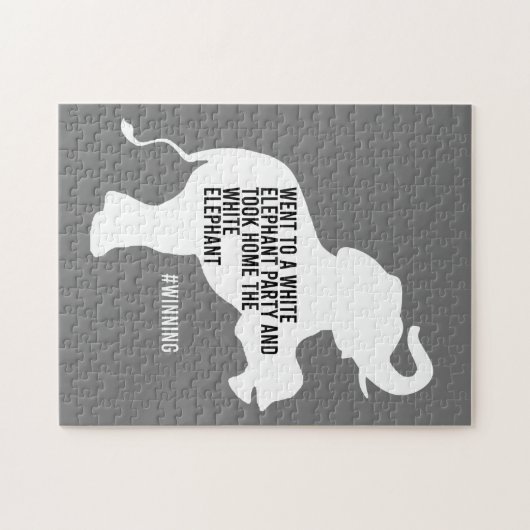 Took Home White Elephant Funny Legpuzzel (Horizontaal)