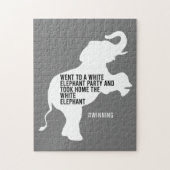 Took Home White Elephant Funny Legpuzzel (Verticaal)