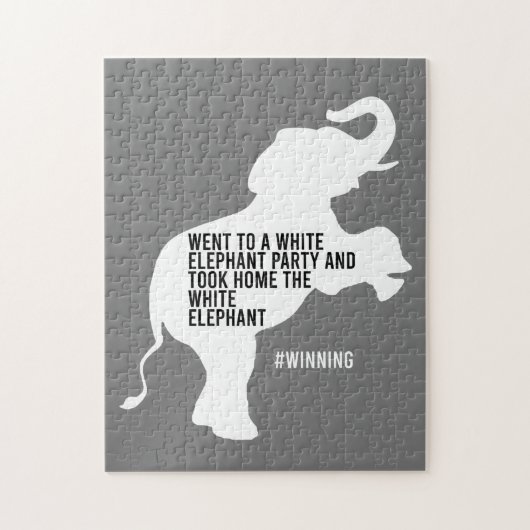 Took Home White Elephant Funny Legpuzzel (Verticaal)