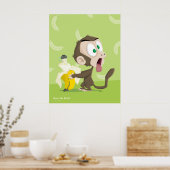 Tooky Monkey met Banana Poster (Keuken)