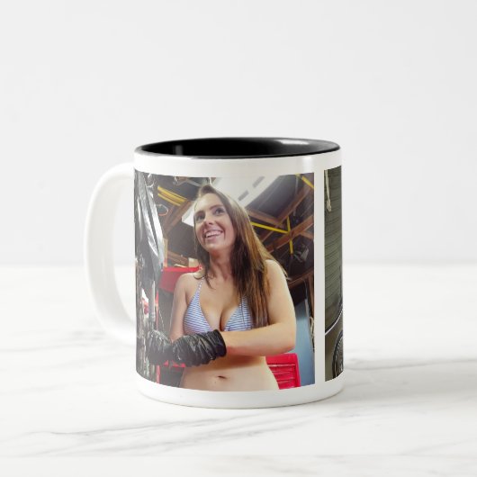 Tool Girl Harley Officiële Andy Mechanic mok 2020 (Voorkant links)