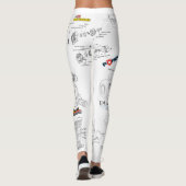 Tool Girl-Leggings - schematisch Leggings (Achterkant)