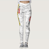 Tool Girl-Leggings - schematisch Leggings (Voorkant)