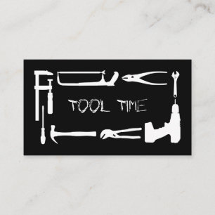 Tool Handyman Construction Black White Visitekaartje