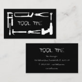 Tool Handyman Construction Black White Visitekaartje (Voorkant / Achterkant)