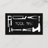 Tool Handyman Construction Black White Visitekaartje (Voorkant)
