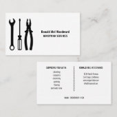 Tool Handyman Services Visitekaartje (Voorkant / Achterkant)