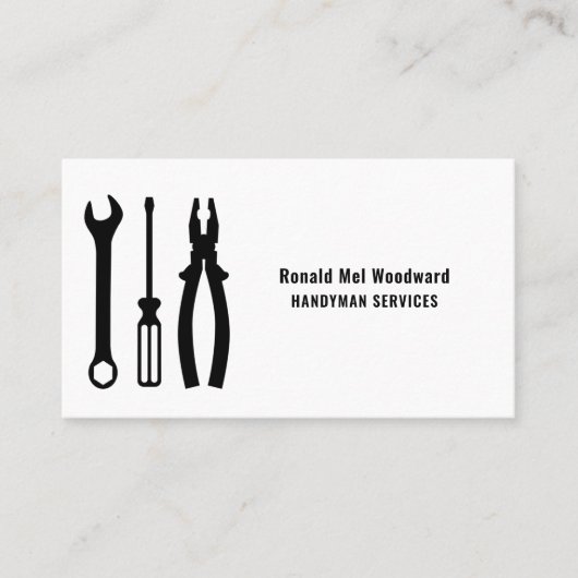 Tool Handyman Services Visitekaartje (Voorkant)