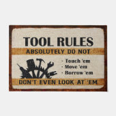 Tool Rules Mat, Funny Cool Doormat Deurmat (Voorkant)