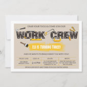 Tool Time Handyman Verjaardag Uitnodiging (Voorkant)