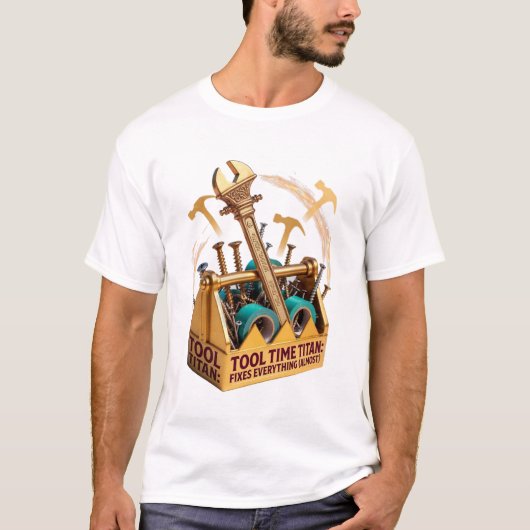 Tool Time Titan T Shirt, Funny Dad Gift T-shirt (Voorkant)