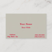 Tool visitekaartje - met rode tang (Achterkant)