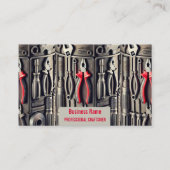 Tool visitekaartje - met rode tang (Voorkant)