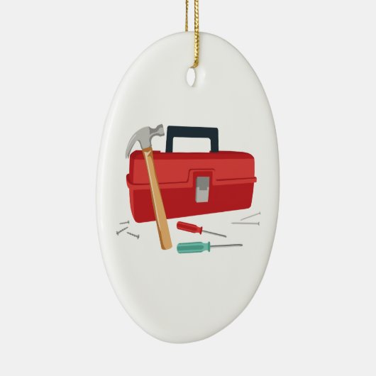 Toolbox en tools keramisch ornament (Rechts)