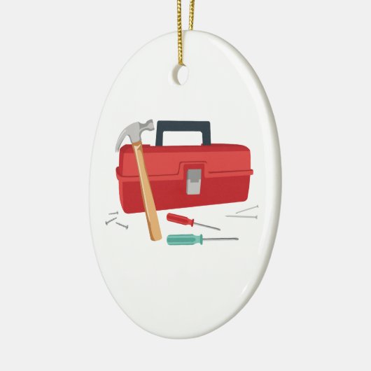 Toolbox en tools keramisch ornament (Links)