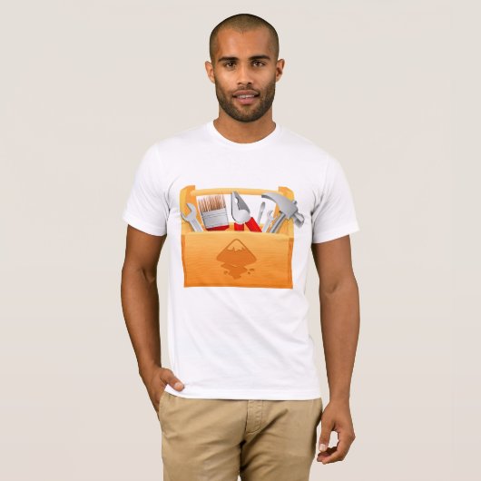 Toolbox Mannen T-shirt (Voorkant volledig)