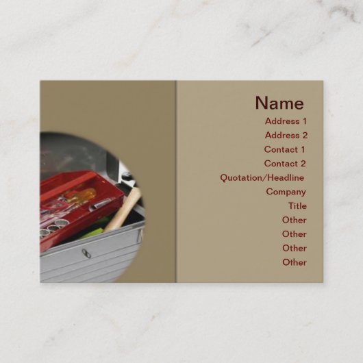 Toolbox Visitekaartje (Voorkant)