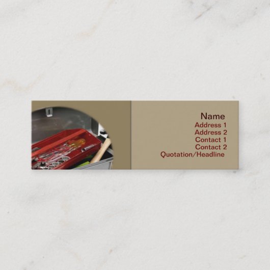 Toolbox Visitekaartje (Voorkant)