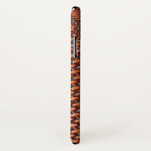 Tooled lederen textuur iPhone draagtas Case-Mate iPhone Case (Achterkant / rechts)