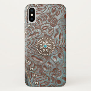 Tooled lederen textuur iPhone draagtas Case-Mate iPhone Case