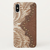 Tooled lederen textuur iPhone draagtas Case-Mate iPhone Case (Achterkant)