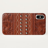 Tooled lederen textuur iPhone draagtas Case-Mate iPhone Case (Achterkant (horizontaal))