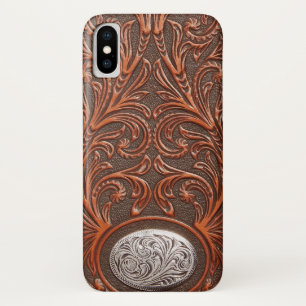 Tooled lederen textuur iPhone draagtas Case-Mate iPhone Case