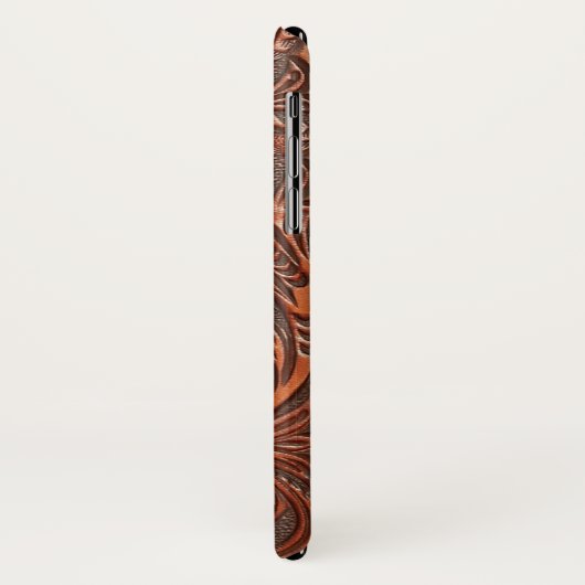 Tooled lederen textuur iPhone draagtas Case-Mate iPhone Case (Achterkant/links)