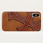 Tooled lederen textuur iPhone draagtas Case-Mate iPhone Case (Achterkant (horizontaal))