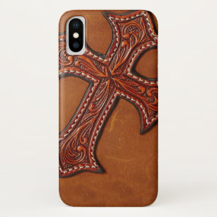 Tooled lederen textuur iPhone draagtas Case-Mate iPhone Case