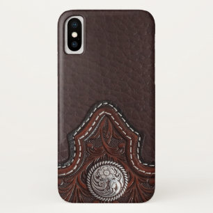 Tooled lederen textuur iPhone draagtas Case-Mate iPhone Case