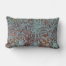 Toolin Blauwgroen (Bruin Rug) Kussen