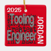 Tooling Engineer Extraordinaire CUSTOM Keramisch Ornament (Voorkant)