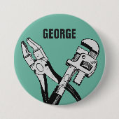 TOOLS aangepaste monogram- en kleurknoppen Ronde Button 7,6 Cm (Voorkant)