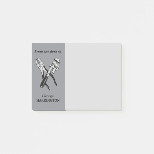 TOOLS aangepaste monogram Post-it notes (Voorkant)